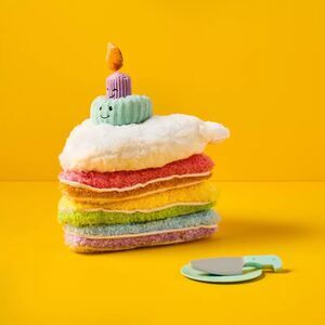 Stackable Birthday Cake Plush Toy 13” | Target Gigglescape Stuffed Animal | NWT